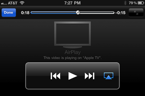 AirPlay Feature in Mobile Safari
